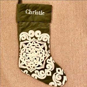 🎄Pottery Barn Velvet Medallion Stocking  Christie